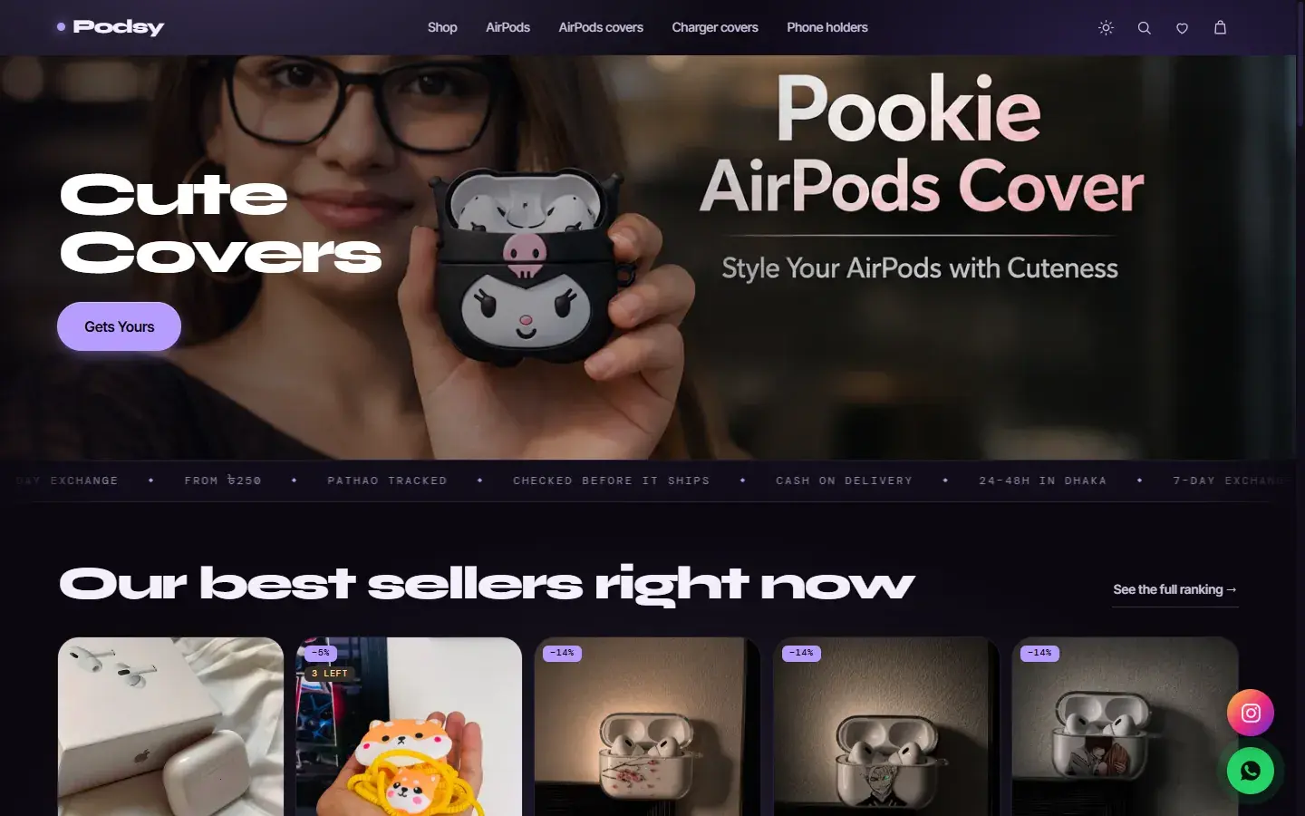 Podsy homepage